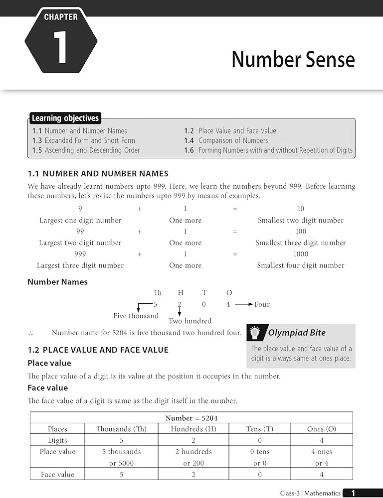 MTG Olympiad Prep-Guide Class 3 Mathematics (IMO) - Detailed Theory, Self Test with IMO Chapterwise Previous Year Question Paper For SOF 2024-25 Exam