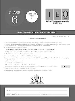 MTG IEO Class-6 Olympiad 10 Previous Years Papers (2023-2019 Set A & B) English with Mock Test Papers - Sample OMR Sheet with Chapterwise Analysis | SOF Olympiad Books For 2024-25 Exam