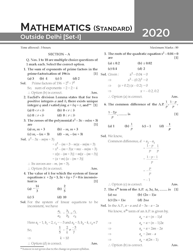 OSWAAL CBSE LAST YEARS SOLVED PAPERS CLASS 10