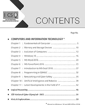 MTG International Computer Science Olympiad (ICSO) Workbook for Class 7 - Quick Recap, MCQs, Previous Years Solved Paper and Achievers Section - SOF ICSO Olympiad Preparation Books For 2024-2025 Exam