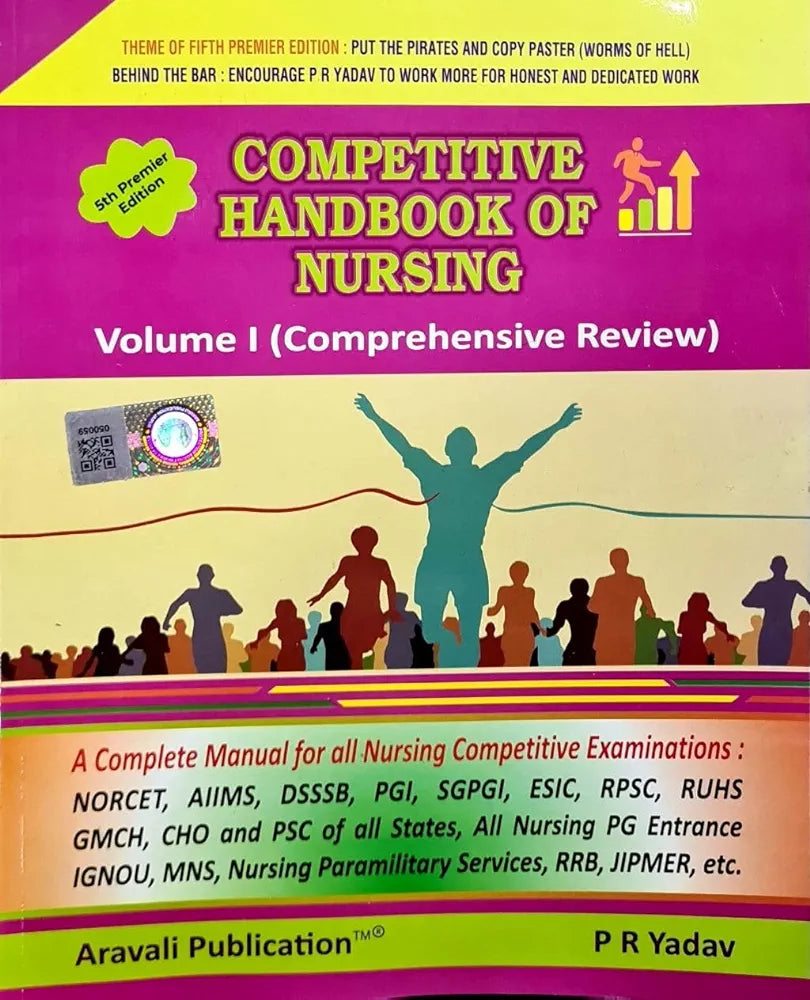 PR Yadav - Competitive Handbook of Nursing - Vol 1 + 2 + 3 | Set of 3 Books |
