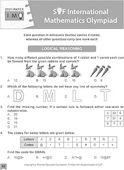 MTG International Mathematics Olympiad (IMO) Workbook for Class 3 - MCQs, Previous Years Solved Paper and Achievers Section - SOF Olympiad Preparation Books For 2024-2025 Exam