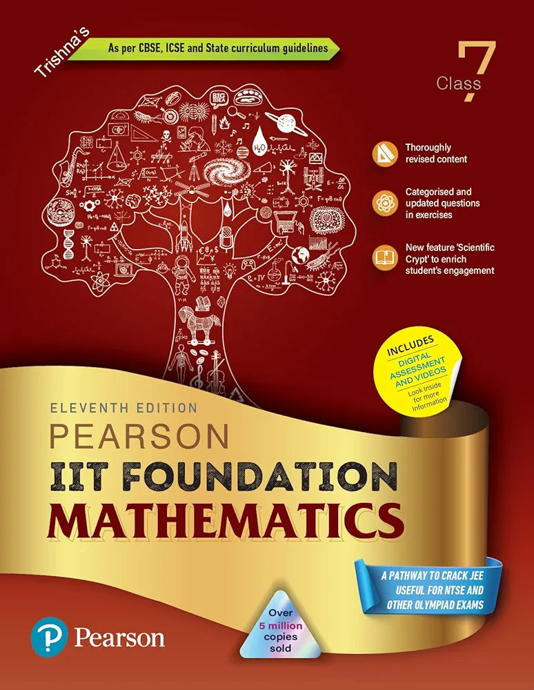 The bestseller Pearson IIT Foundation 2023 series has taken the shape of a blended source by offering Coursebook with Mobile app. This revolutionary series would help students to streamline their preparation with comprehensive reliable content, video sol