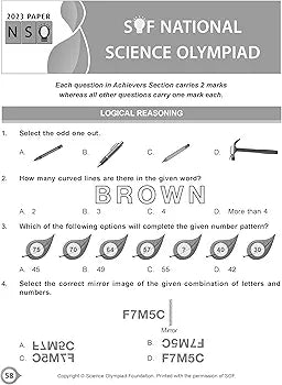 MTG National Science Olympiad (NSO) Workbook for Class 4 - Quick Recap, MCQs, Previous Years Solved Paper and Achievers Section - SOF Olympiad Preparation Books For 2024-2025 Exam