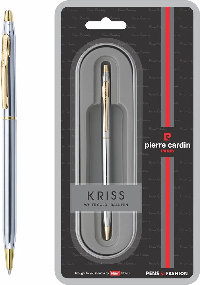 Pierre Cardin Paris kriss white gold fountain pen