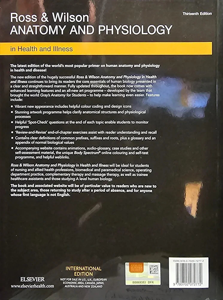 ROSS & WILSON ANATOMY AND PHYSIOLOGY IN HEALTH AND ILLNESS