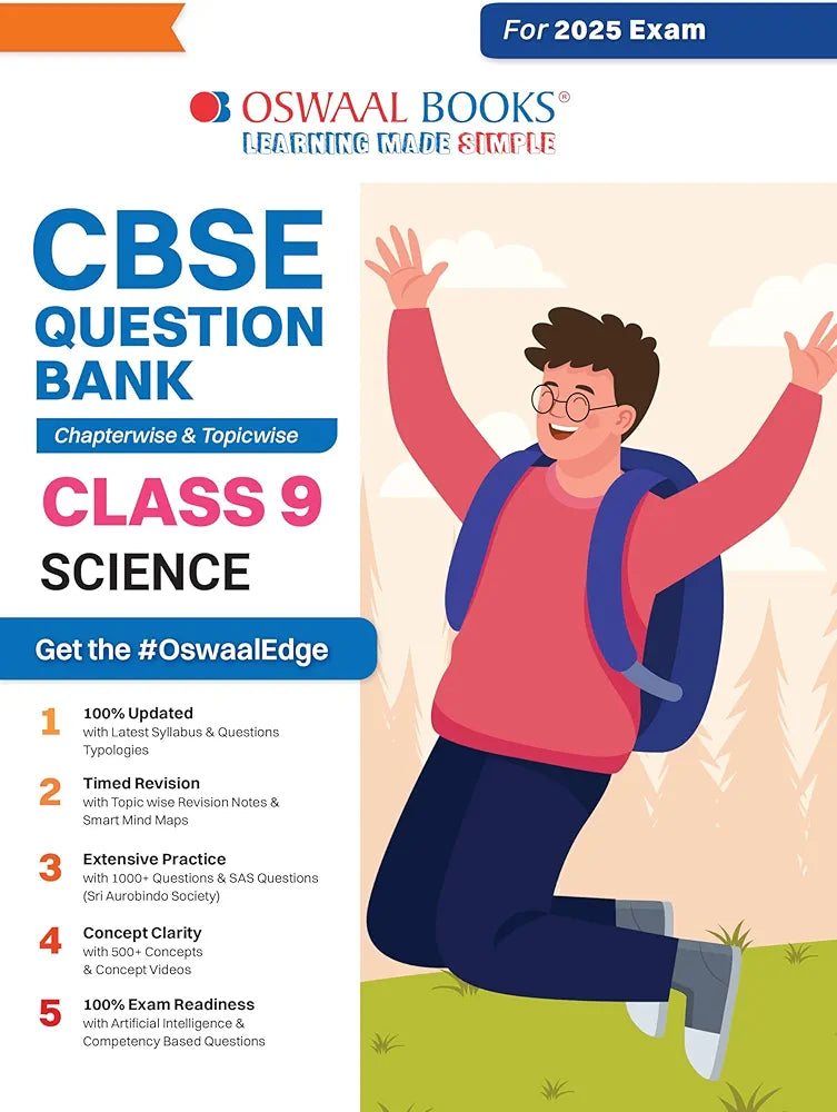 OSWAAL BOOKS CBSE QUESTION BANK CLASS 9 SCIENCE FOR 2025 EXAM