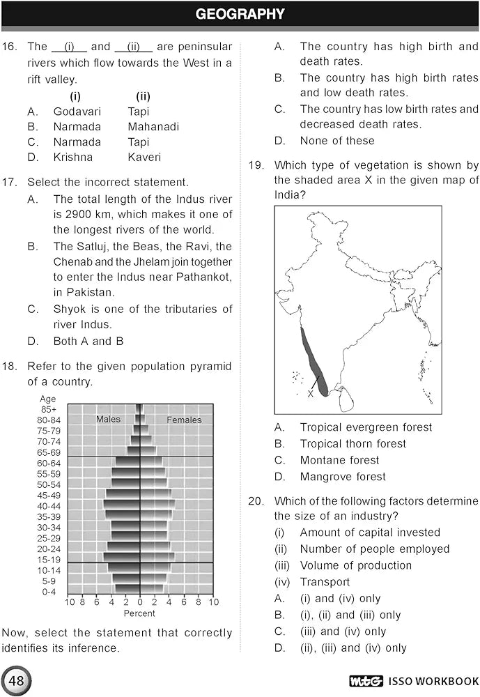MTG International Social Studies Olympiad (ISSO) Workbook for Class 9 - Chapterwise MCQs, Previous Years Solved Paper & Achievers Section - ISSO Olympiad Books For 2024-2025 Exam