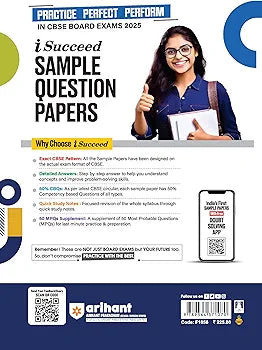 Arihant i Succeed 15 Sample Question Papers for History Class 12th | As per latest CBSE Sample Paper issued on 5 Sept. 2024 | 50% CBQs in each paper | Detailed Answers with Step Marking | Fully Solved Latest CBSE Sample Paper For Exam 2025
