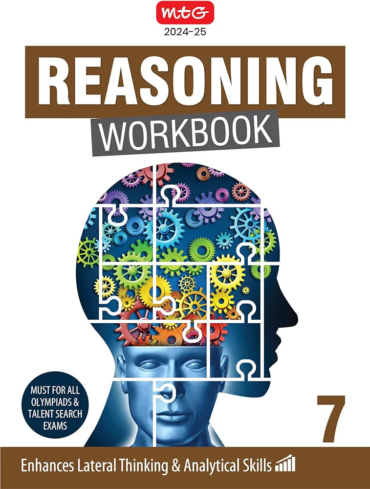 MTG Olympiad Reasoning Workbook Class 7 - Enhances Lateral Thinking & Analytical Skills, Reasoning Workbook For SOF Olympiad & Talent Search Exam