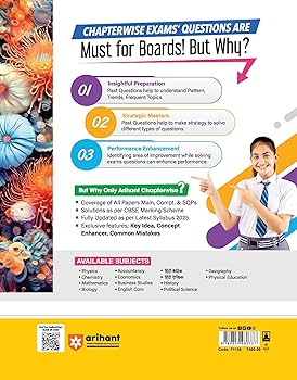 Arihant CBSE Chapterwise Question Bank | Biology | (2024-2010) With Solutions For Biology Class 12th | Previous Year Questions (PYQ) | As Per The Latest CBSE Syllabus (2024-25) | All Main | Compt & Sample Papers upto 2024 | Key Ideas, Concept Enhancer, Co