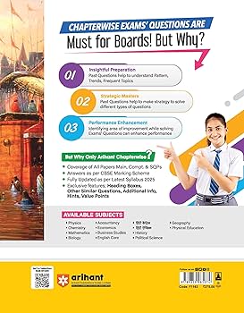Arihant CBSE Chapterwise Question Bank | History | (2024-2011) With Solutions For History Class 12th | Previous Year Questions (PYQ) | As Per The Latest CBSE Syllabus (2024-25) | All Main | Compt & Sample Papers up to 2024 | Key Ideas | Concept Enhancer