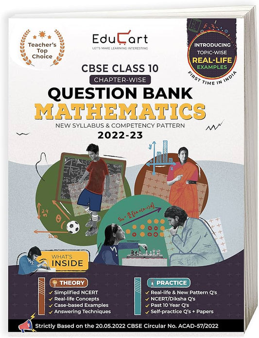 EDUCART CBSE CLASS 10 CHAPTER WISE QUESTION BANK MATHEMATICS 2022-23