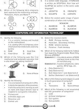 MTG International Computer Science Olympiad (ICSO) Workbook for Class 6 - Quick Recap, MCQs, Previous Years Solved Paper and Achievers Section - SOF ICSO Olympiad Preparation Books For 2024-2025 Exam