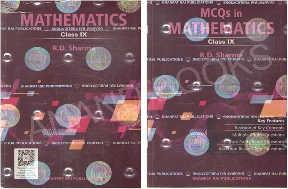 Mathematics For Class 9 - with MCQs (Set of 2 Books) - CBSE - R.D. Sharma - Examination - 2025-26