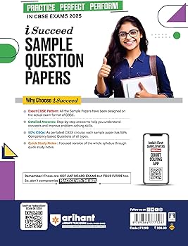 Arihant i Succeed 10 Sample Question Papers for Social Science Class 9th | As per latest CBSE Sample Paper issued on 5 Sept. 2024 | 50% CBQs in each paper|Detailed Answers | Fully Solved Latest CBSE Sample Paper For Exam 2025