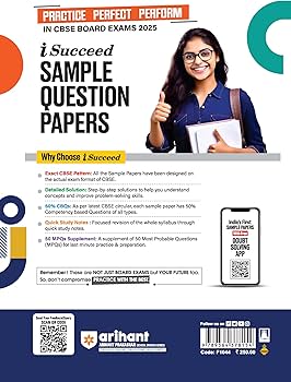Arihant i Succeed 15 Sample Question Papers for Physics Class 12th | As per latest CBSE Sample Paper issued on 5 Sept. 2024 | 50% CBQs in each paper | Detailed Answers with Step Marking | Fully Solved Latest CBSE Sample Paper For Exam 2025
