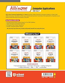 All In One Computer Application Class 9th Based On Latest NCERT For CBSE Exams 2025 | Mind map | All type of Questions, MCQs, Extract Based, VSA, SA & LA