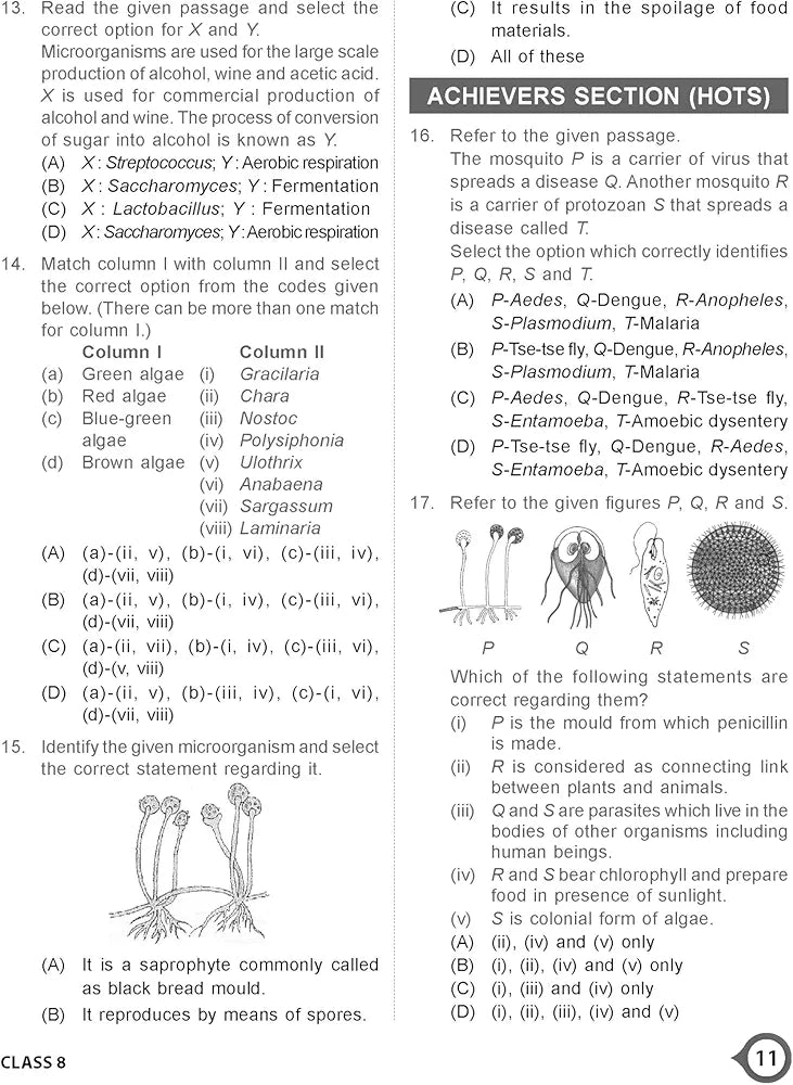 MTG National Science Olympiad (NSO) Workbook for Class 8 - Quick Recap, MCQs, Previous Years Solved Paper and Achievers Section - SOF Olympiad Preparation Books For 2024-2025 Exam