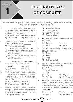 MTG International Computer Science Olympiad (ICSO) Workbook for Class 8 - Quick Recap, MCQs, Previous Years Solved Paper and Achievers Section - SOF ICSO Olympiad Preparation Books For 2024-2025 Exam