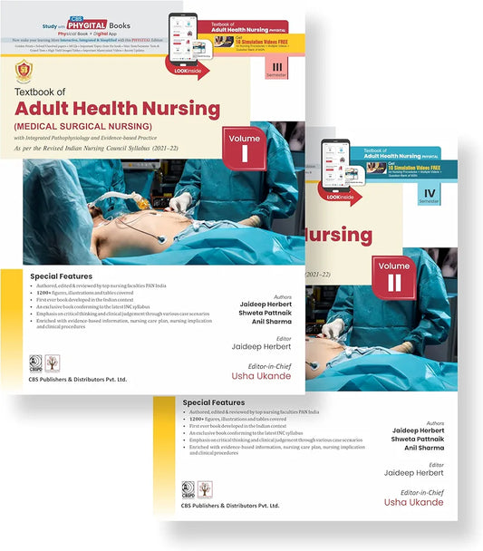 Textbook of Adult Health Nursing (Vol I and II) by Usha Ukande