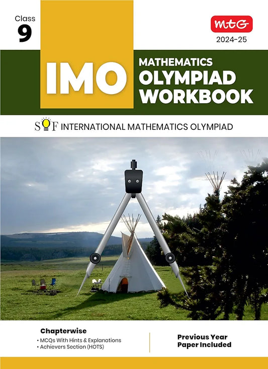 MTG International Mathematics Olympiad (IMO) Workbook for Class 9 - MCQs, Previous Years Solved Paper and Achievers Section - SOF Olympiad Preparation Books For 2024-2025 Exam