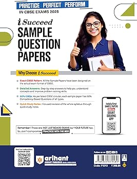 Arihant i Succeed 10 Sample Question Papers for Information Technology Class 9th | As per latest CBSE Sample Paper issued on 5 Sept. 2024|50% CBQs in each paper | Detailed Answers | Fully Solved Latest CBSE Sample Paper For Exam 2025