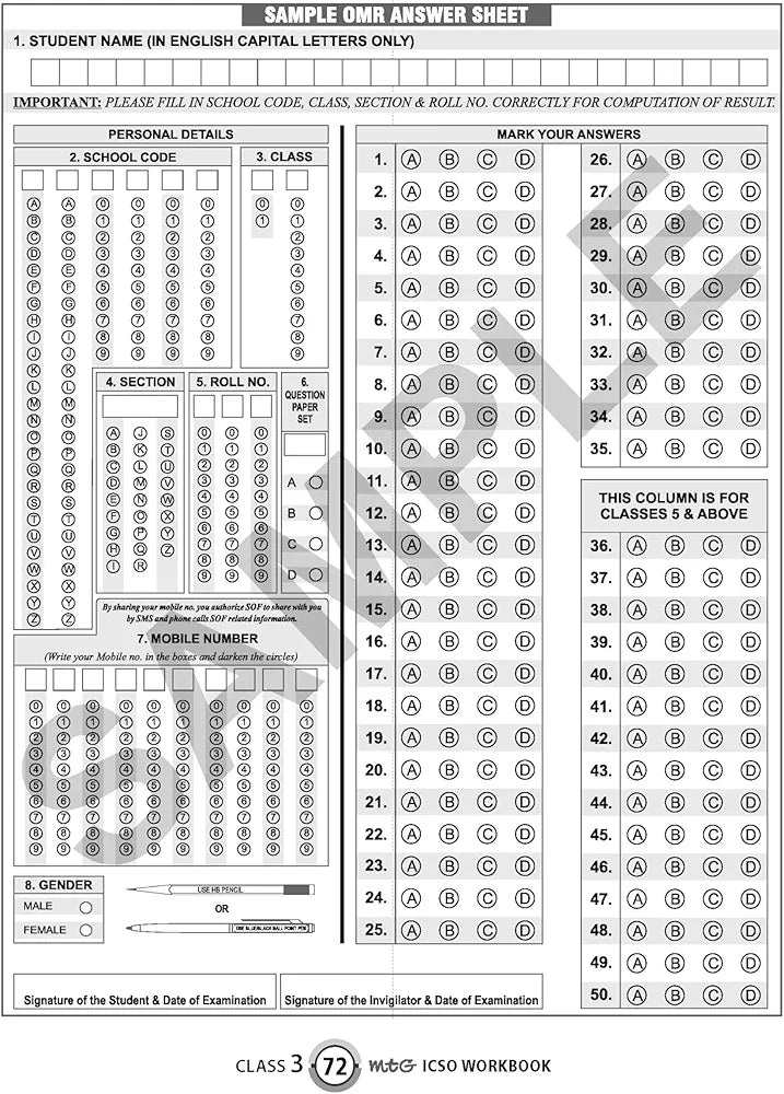 MTG International Computer Science Olympiad (ICSO) Workbook for Class 3 - Quick Recap, MCQs, Previous Years Solved Paper and Achievers Section - SOF ICSO Olympiad Preparation Books For 2024-2025 Exam