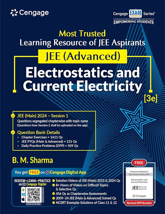 JEE Advanced Electrostatics and Current Electricity with Free Online Assessments and Digital Content (Concept videos and Solution videos) 2024