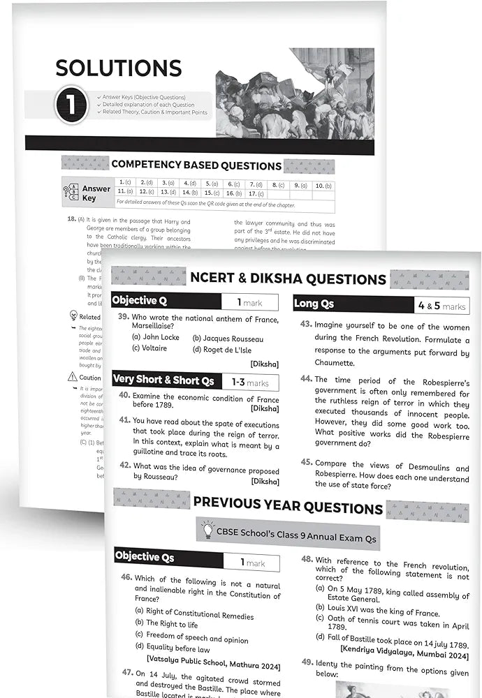Educart CBSE Class 9 SOCIAL SCIENCE One Shot Question Bank 2024-25 (Updated for 2025 Exam)