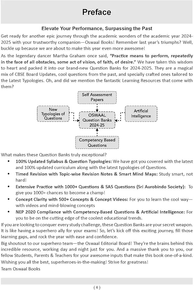 OSWAAL BOOKS CBSE QUESTION BANK CLASS 9 SCIENCE FOR 2025 EXAM