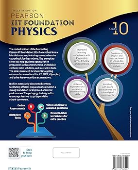 Pearson IIT Foundation'24 Physics Class 10, As Per CBSE, ICSE . For JEE | NEET | NSTE | Olympiad Free access to elibrary, vidoes & Myinsights Self Preparation - 6th Edition By Pearson