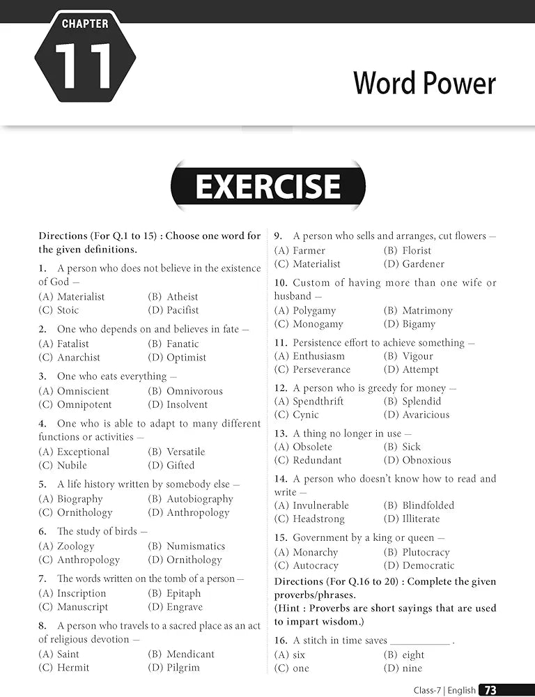 MTG Olympiad Prep-Guide Class 7 English (IEO) - Detailed Theory, Self Test with IEO Topicwise Previous Year Question Paper For SOF 2024-25 Exam