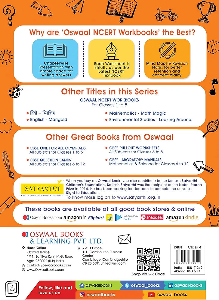 Oswaal NCERT Workbook Environmental Studies (Looking Around) Class 4 (For Latest Exam) Oswaal Editorial Board