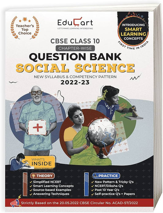 EDUCART CBSE CLASS 10 CHAPTER WISE QUESTION BANK SOCIAL SCIENCE 2022-23