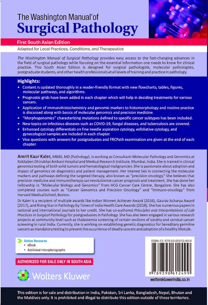 The Washington Manual of Surgical Pathology, 1st South Asian Edition