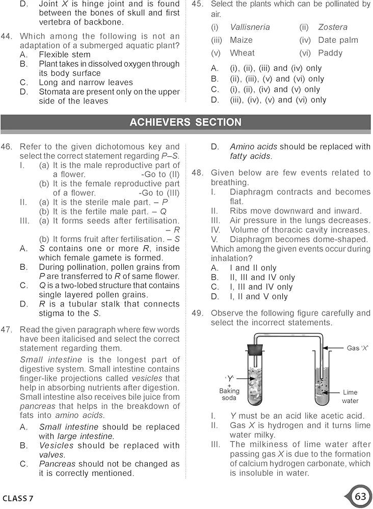 MTG National Science Olympiad (NSO) Workbook for Class 7 - Quick Recap, MCQs, Previous Years Solved Paper and Achievers Section - SOF Olympiad Preparation Books For 2024-2025 Exam