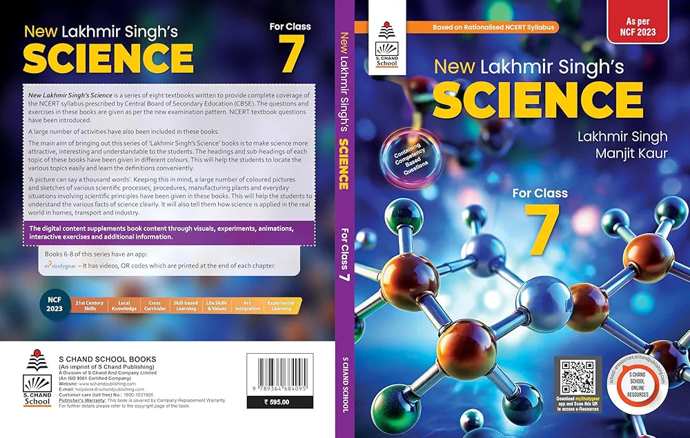 Lakhmir Singh's Science Revised edition 7 (2025-26)