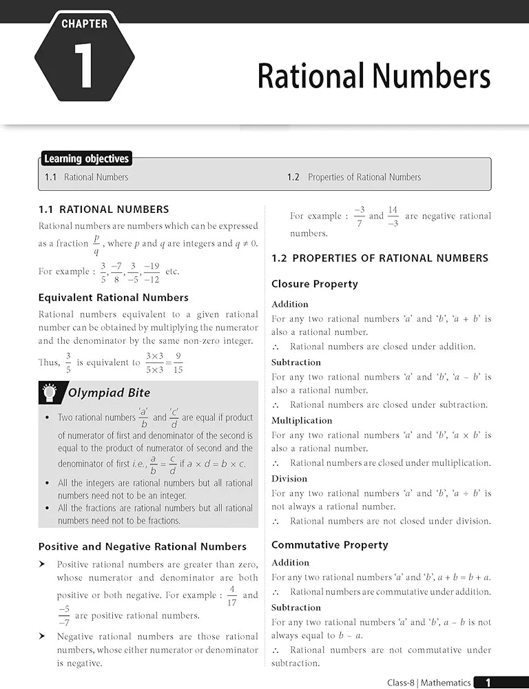 MTG Olympiad Prep-Guide Class 8 Mathematics (IMO) - Detailed Theory, Self Test with IMO Chapterwise Previous Year Question Paper For SOF 2024-25 Exam