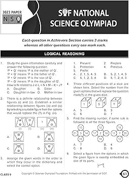 MTG National Science Olympiad (NSO) Workbook for Class 9 - Quick Recap, MCQs, Previous Years Solved Paper and Achievers Section - SOF Olympiad Preparation Books For 2024-2025 Exam