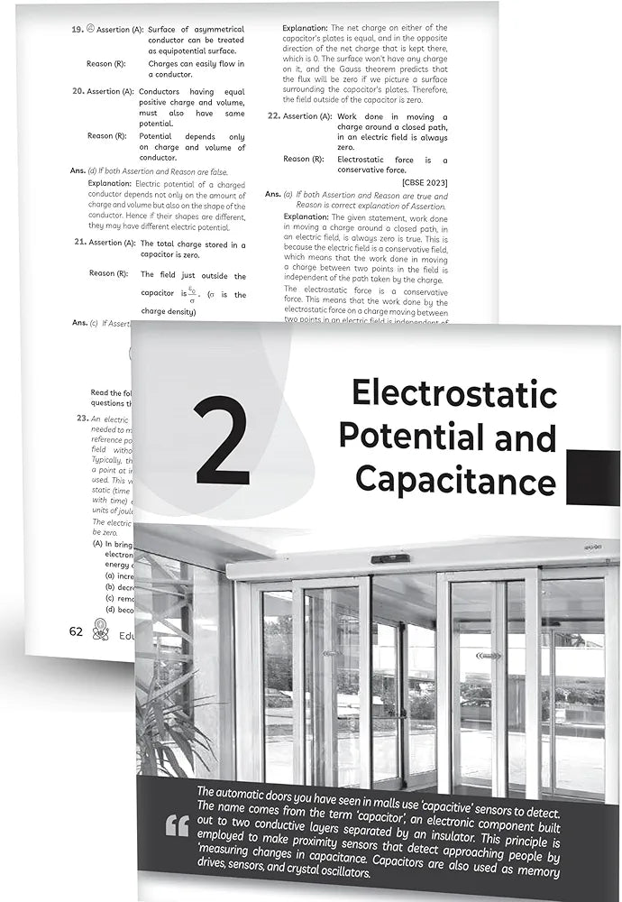 Educart CBSE Question Bank Class 12 Physics 2024-25 (As per latest CBSE Syllabus 23 Mar 2024)