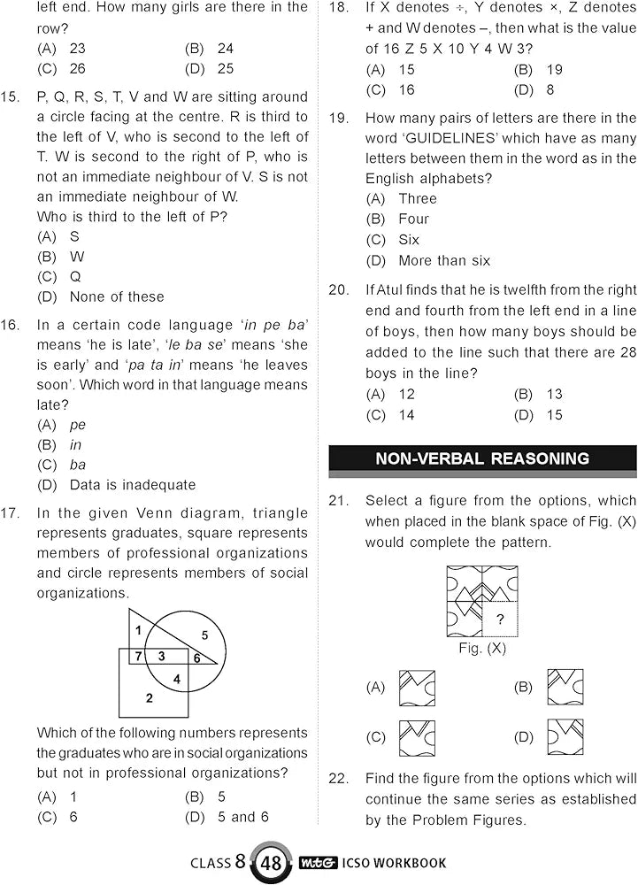 MTG International Computer Science Olympiad (ICSO) Workbook for Class 8 - Quick Recap, MCQs, Previous Years Solved Paper and Achievers Section - SOF ICSO Olympiad Preparation Books For 2024-2025 Exam