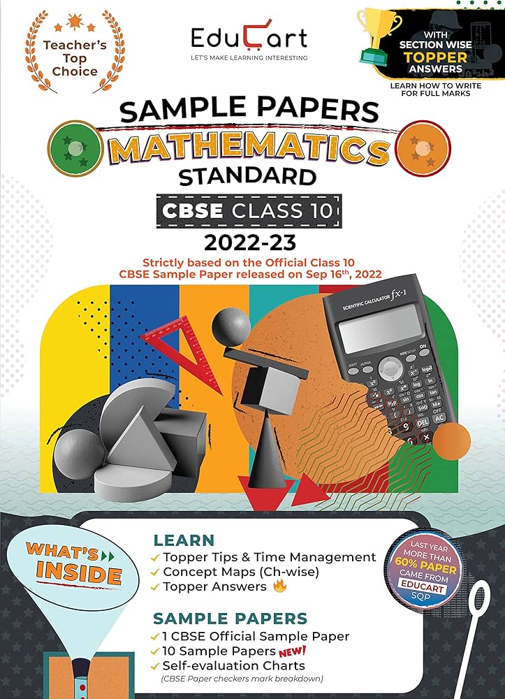 EDUCART SAMPLE PAPERS MATHEMATICS STANDARD CBSE CLASS 10 2022-23