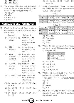 MTG International Computer Science Olympiad (ICSO) Workbook for Class 8 - Quick Recap, MCQs, Previous Years Solved Paper and Achievers Section - SOF ICSO Olympiad Preparation Books For 2024-2025 Exam