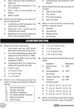 MTG International General Knowledge Olympiad (IGKO) Workbook for Class 10 - MCQs & Achievers Section - SOF IGKO Olympiad Preparation Books For 2024-2025 Exam
