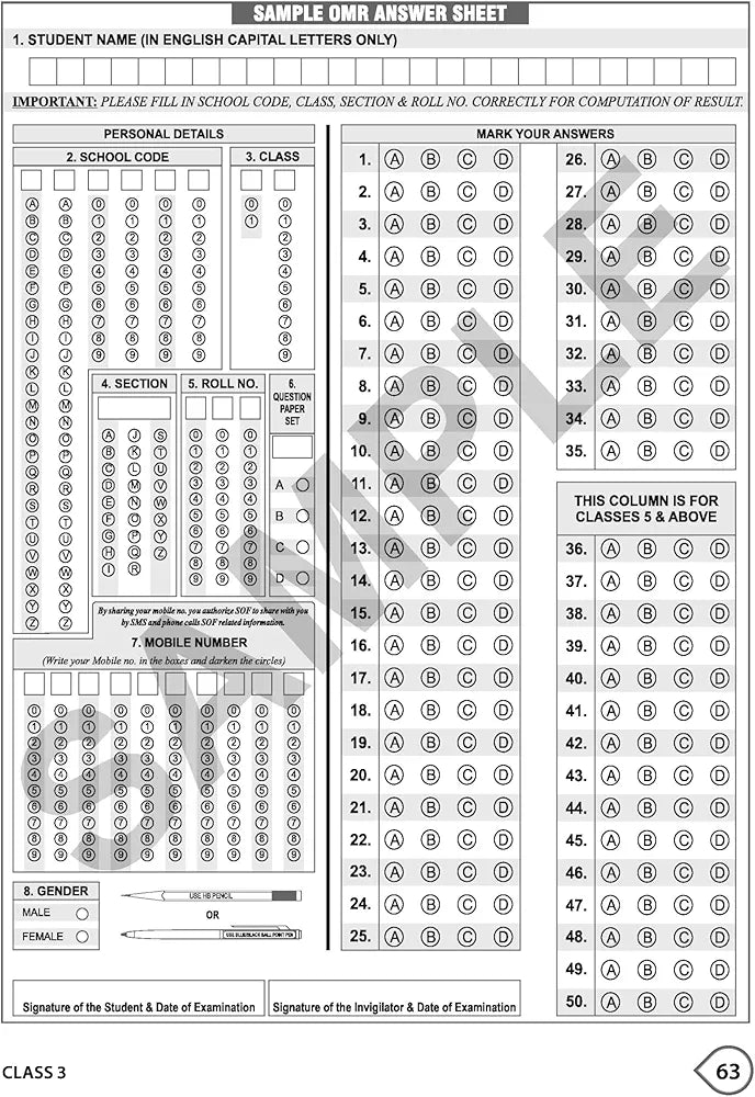 MTG International General Knowledge Olympiad (IGKO) Workbook for Class 3 - MCQs & Achievers Section - SOF IGKO Olympiad Preparation Books For 2024-2025 Exa