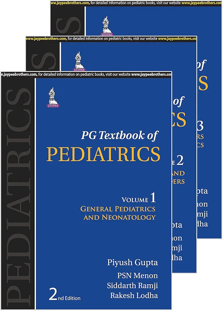 PG Textbook of Pediatrics (3 Volumes) by Piyush Gupta (Hardcover)