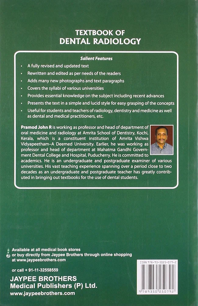 Textbook Of Dental Radiology By Pramod John R 2nd edition