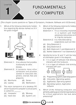 MTG International Computer Science Olympiad (ICSO) Workbook for Class 6 - Quick Recap, MCQs, Previous Years Solved Paper and Achievers Section - SOF ICSO Olympiad Preparation Books For 2024-2025 Exam