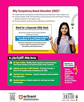Arihant Competency Based Question Book | Mathematics Class 12th | Checkmate Series | With Assertion Reason | Correct | Incorrect Statements | Case Based | Solve Based | Subjective For Board Exams 2025 | All type CBQs PYQs With Detailed Solution
